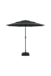 H&O Direct Outdoor Garden Muti-Tier Umbrella with Crank & Fillable Stand in Dark Grey - thumbnail 3