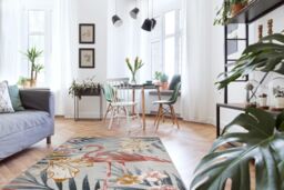 RugsX Botanic Rug in Grey - Size: 117 cm x 170 cm - thumbnail 5