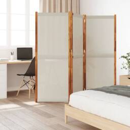 Berkfield Home 3-Panel Room Divider Light Grey 210x180 cm - thumbnail 1