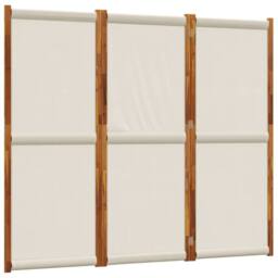 Berkfield Home 3-Panel Room Divider Light Grey 210x180 cm - thumbnail 2