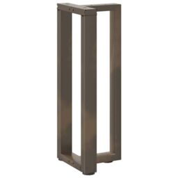 Berkfield Home Console Table Legs T-Shaped¬†2 pcs Natural Steel 38x25x(72-73) cm Steel in Black - thumbnail 4