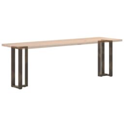 Berkfield Home Console Table Legs T-Shaped¬†2 pcs Natural Steel 38x25x(72-73) cm Steel in Black - thumbnail 8