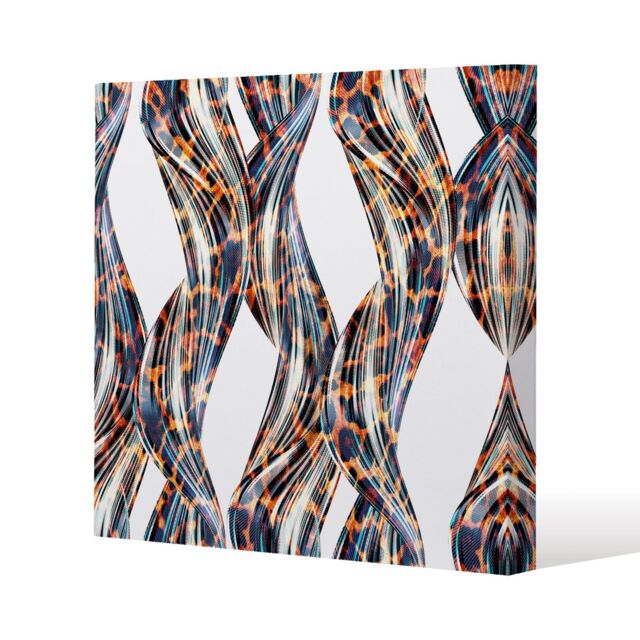Benjamin Tate Design Snake & Leopard Skin (Canvas Print) / 127 x 127 x 4cm in Natural - Size: 127 x 127 x 4 cm - image 1