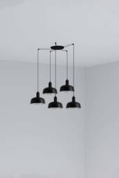 Netlighting Tatawin Small Cluster Pendant Ceiling Light Black Gloss Black 5x E27