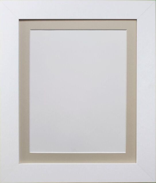 Frames & Mirrors 4U Metro White Frame with Light Grey Mount for Image Size 45 x 30 CM - image 1