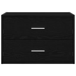 Berkfield Home Durable Cabinet with 2 Drawers Black Oak 60x31x40 cm Engineered Wood - Size: 60 x 31 x 40 cm - thumbnail 4
