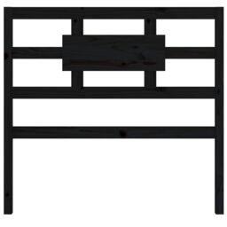 Berkfield Home Bed Headboard Black 95.5x4x100 cm Solid Wood Pine - thumbnail 4