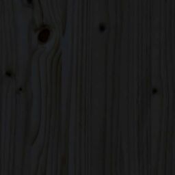 Berkfield Home Bed Headboard Black 95.5x4x100 cm Solid Wood Pine - thumbnail 5