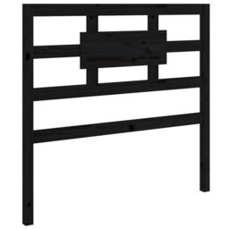 Berkfield Home Bed Headboard Black 95.5x4x100 cm Solid Wood Pine - thumbnail 2