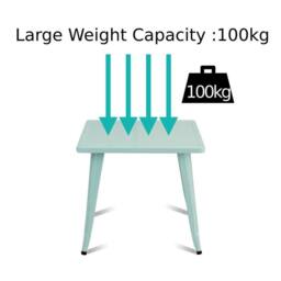 EONLION Steel Children Activity Table in Blue - Size: 100 cm - thumbnail 3