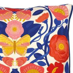 Nina Pace May Floral Filled Cushion in Red - thumbnail 2