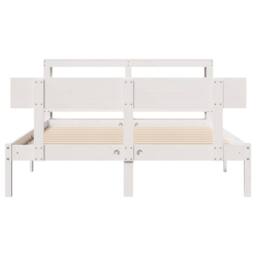 Berkfield Home Bed Frame without Mattress White 120x200 cm Solid Wood Pine - Size: Small Double - thumbnail 4