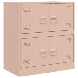Berkfield Home Sideboard Pink 67x39x73 cm Steel - Size: 67 x 39 x 73 cm - thumbnail 2