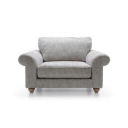 Abakus Direct Ingrid Collection Cuddle Chair in Ash Grey in Mid Grey - thumbnail 2