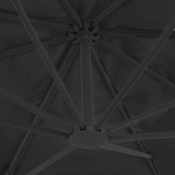 Berkfield Home Cantilever Umbrella with Aluminium Pole 400x300 cm Anthracite in Black - thumbnail 6