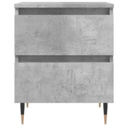 Berkfield Home Bedside Cabinet Concrete Grey 40x35x50 cm Engineered Wood - Size: 40 x 35 x 50 cm - thumbnail 5