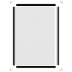 Berkfield Home Magnetic Insect Screen for Windows White 80x120 cm - thumbnail 6