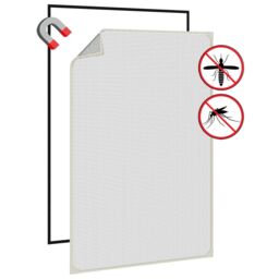 Berkfield Home Magnetic Insect Screen for Windows White 80x120 cm - thumbnail 4