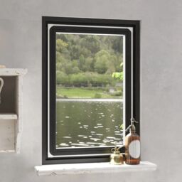 Berkfield Home Magnetic Insect Screen for Windows White 80x120 cm - thumbnail 1