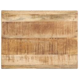 Berkfield Home Side Table 40x30x50 cm Solid Rough Mango Wood in Brown - Size: 40 x 30 x 50 cm - thumbnail 3
