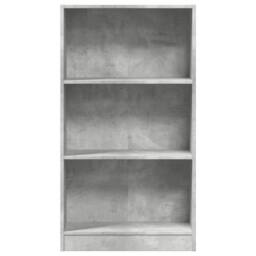 Berkfield Home Bookcase Concrete Grey 60x24x109 cm Engineered Wood - Size: 60 x 24 x 109 cm - thumbnail 4