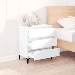 Berkfield Home Sideboard White 60x35x70 cm Engineered Wood - Size: 60 x 35 x 70 cm - thumbnail 1