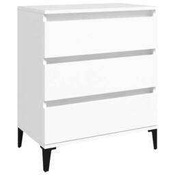Berkfield Home Sideboard White 60x35x70 cm Engineered Wood - Size: 60 x 35 x 70 cm - thumbnail 3
