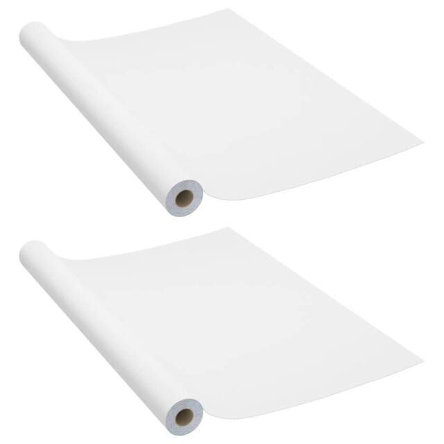 Berkfield Home Self-adhesive Furniture Films 2 pcs White 500x90 cm PVC - image 1
