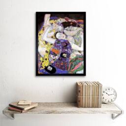 "Wee Blue Coo Gustav Klimt The Maiden 1913 Home Decor 12x16"" Framed Wall Art Print - Size: W12"" x H16""" - thumbnail 2