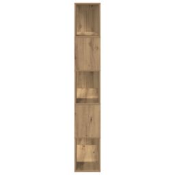 Berkfield Home TV Stand Artisan Oak Chipboard 80 x 24 x 155 cm TV Stand in Brown - thumbnail 6
