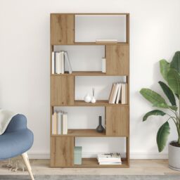 Berkfield Home TV Stand Artisan Oak Chipboard 80 x 24 x 155 cm TV Stand in Brown
