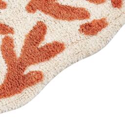 Wyld and Coco Beige Cotton Bath Mat 60 x 90 cm - Irregular Pattern - Size: 1600mm x 900mm - thumbnail 4