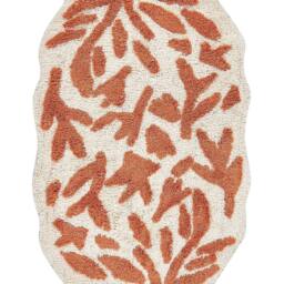 Wyld and Coco Beige Cotton Bath Mat 60 x 90 cm - Irregular Pattern - Size: 1600mm x 900mm - thumbnail 2
