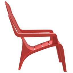 Berkfield Home Garden Chairs 2 pcs for Children Red 37x34x44 cm PP Wooden Look - Size: 37 x 34 x 44 cm - thumbnail 5