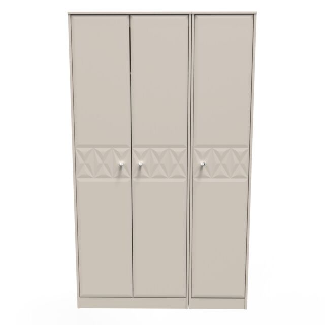 Ready Assembled 2 U Toledo 3 Door Wardrobe (Ready Assembled) in Taupe - Size: Large - image 1