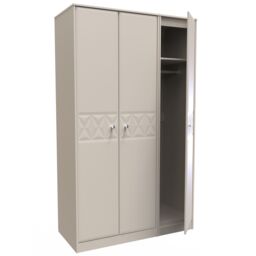 Ready Assembled 2 U Toledo 3 Door Wardrobe (Ready Assembled) in Taupe - Size: Large - thumbnail 6