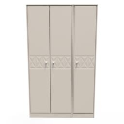 Ready Assembled 2 U Toledo 3 Door Wardrobe (Ready Assembled) in Taupe - Size: Large - thumbnail 1