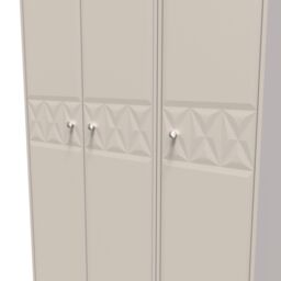 Ready Assembled 2 U Toledo 3 Door Wardrobe (Ready Assembled) in Taupe - Size: Large - thumbnail 4