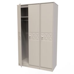 Ready Assembled 2 U Toledo 3 Door Wardrobe (Ready Assembled) in Taupe - Size: Large - thumbnail 5