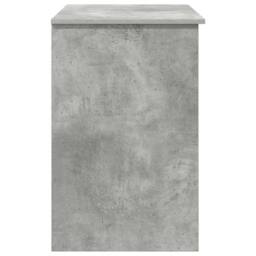 Berkfield Home Desk with Storage Concrete Grey 90x49.5x75 cm Engineered wood - thumbnail 7