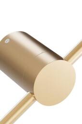 360° Adjustable Linear LED Wall Light Corded White Lighting in Gold - thumbnail 4