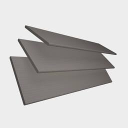 Blinds Outlet Faux Wooden Venetian Blinds with Tapes in Dark Grey - Size: 150 cm width x 200 cm drop - thumbnail 2
