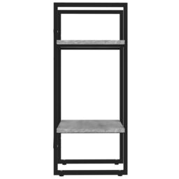 Berkfield Home 2-Tier Book Cabinet Grey Sonoma 40x30x70 cm Engineered Wood - Size: 40 x 30 x 70 cm - thumbnail 6