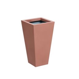 Primrose Outdoor Zinc Flared Square Planter Copper Finish Plant Pot 116cm - thumbnail 1