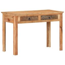 Berkfield Home Desk 110x50x75 cm Solid Reclaimed Wood in Brown - Size: 110 x 50 x 75 cm - thumbnail 9