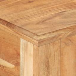 Berkfield Home Desk 110x50x75 cm Solid Reclaimed Wood in Brown - Size: 110 x 50 x 75 cm - thumbnail 6