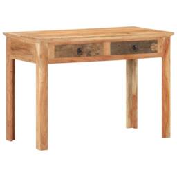 Berkfield Home Desk 110x50x75 cm Solid Reclaimed Wood in Brown - Size: 110 x 50 x 75 cm - thumbnail 8