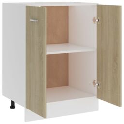 Berkfield Home Bottom Cabinet Sonoma Oak 60x46x81.5 cm Engineered Wood in Brown - thumbnail 5