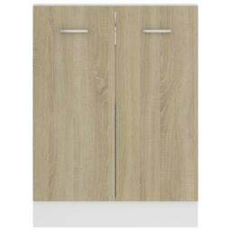 Berkfield Home Bottom Cabinet Sonoma Oak 60x46x81.5 cm Engineered Wood in Brown - thumbnail 6