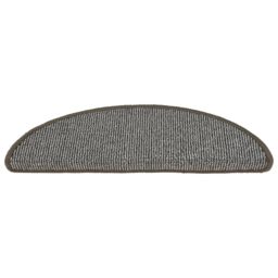 Berkfield Home Carpet Stair Treads 15 pcs Grey 56x17x3 cm - Size: Medium - thumbnail 4